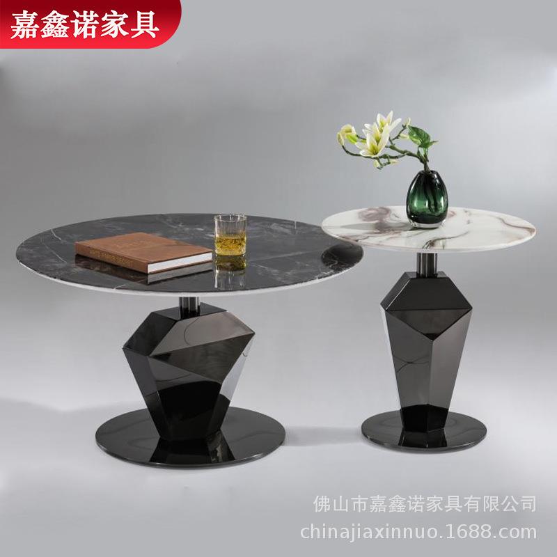 新品轻奢边几客厅沙发边桌现代家用阳台小圆桌床边创意小圆桌