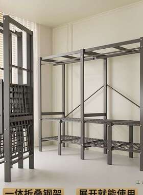 柜家用衣室加结实耐用布衣F97T6JHH柜粗加厚全钢架防尘简易衣柜出