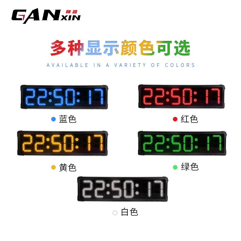 室外松大尺寸比计时449器马大屏幕防水LED电子计时器拉计时赛钟