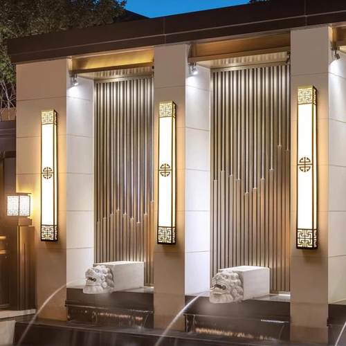 户外防水仿外云石壁灯墙酒灯新中BD-15441式别墅院大门灯室外公园