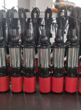 2厂家225深井高扬程家用农用12V24V468-0V电瓶抽水叶直流潜水泵