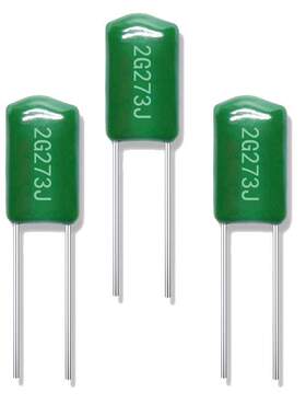 绿色涤纶电容 2G273J 0.027UF 400v273J 厂家直供全系列 麦拉电容
