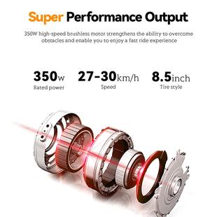 欧美6海外仓可折叠8.5后寸减震3v1.4ahs04PROh电动滑板车代0步车