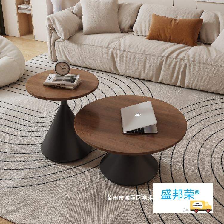 厂家直销厂家实木茶几奶油家用风小户型小桌子可移动创意客厅网红