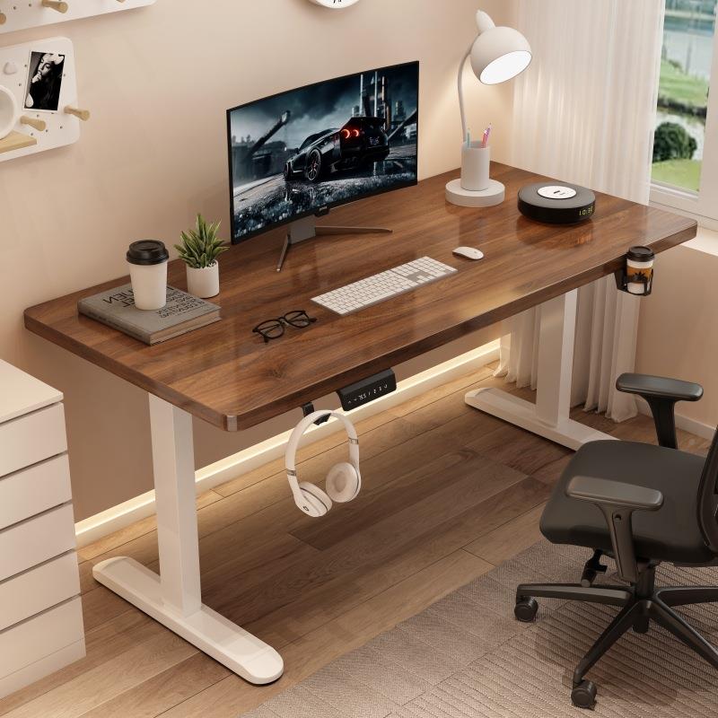 升降桌电脑桌能电动升降桌腿728桌办架立式公桌电桌智学竞习桌书