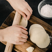 法焙客擀面棍 实木月饼水饺皮神器家用大号赶麪棍棒烘焙工具滚轴