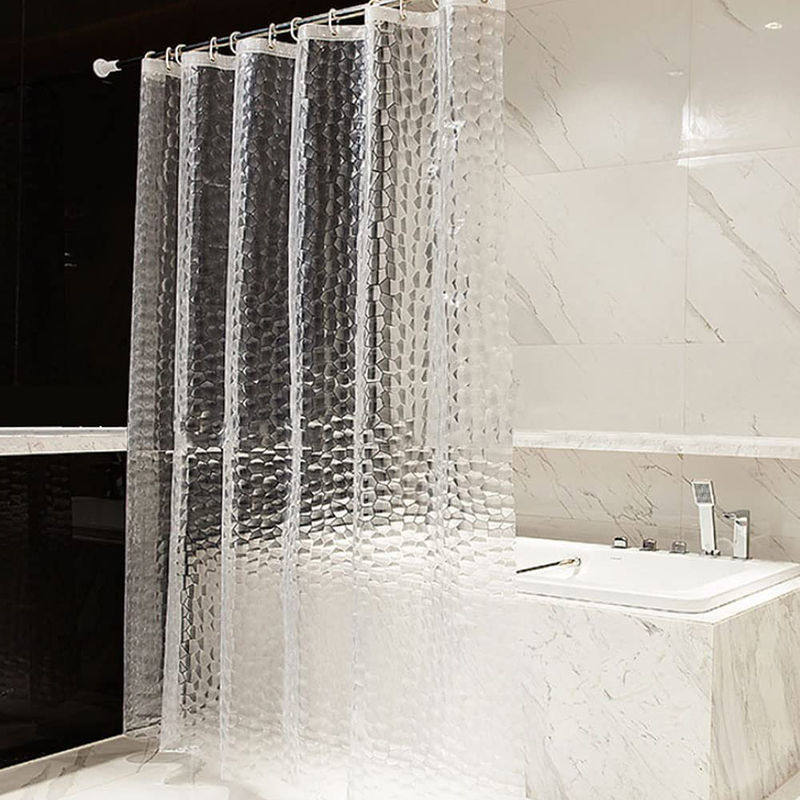 半透明浴帘EVA环保防水防霉化妆室乾湿分离加厚空调冷气房隔断窗