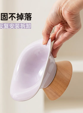猫食碗分体式陶瓷猫碗宠物碗高脚斜口护颈防打翻猫咪粮碗饮水碗狗