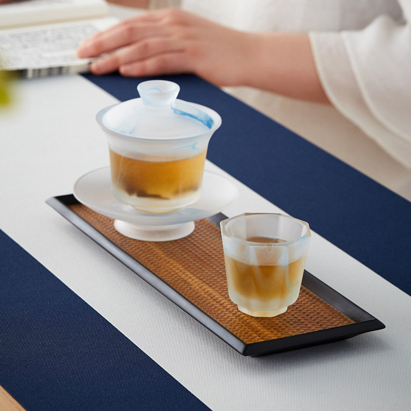 绿昌明高档干泡台壶承茶盘家用简约竹木茶海托盘小茶台小型茶杯托