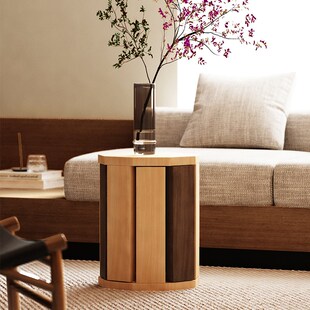 简约艺术实木多功能撞色组合凳子可叠放家用床头柜几何椅子边茶几