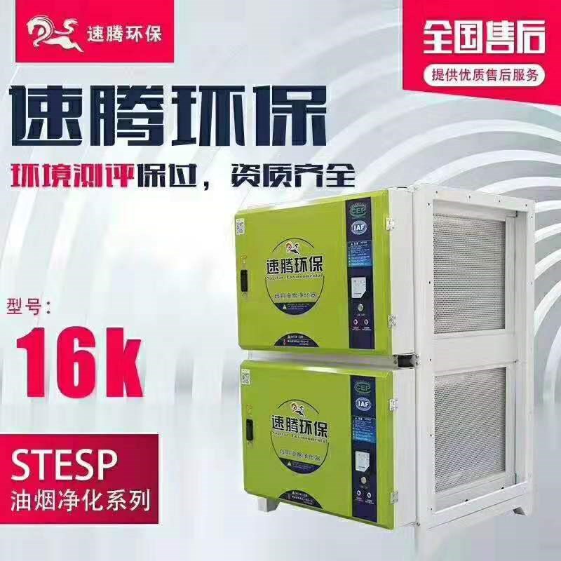 速腾油烟净化器厨房饭店专用静电式6000风量8000风量烧烤低空排