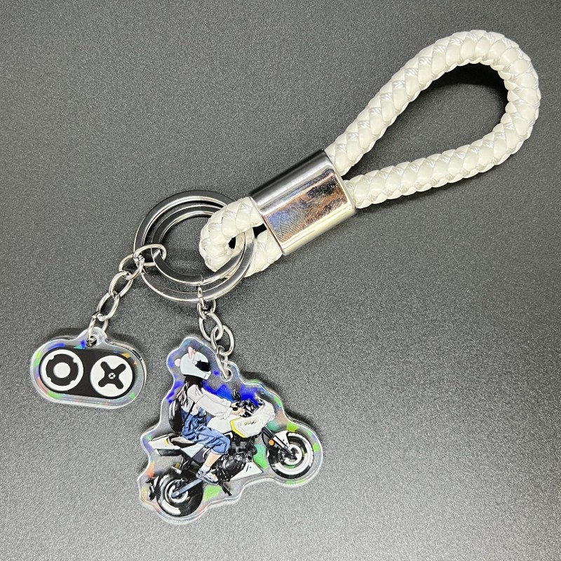 适用于春风xo狒狒摩托造型钥匙扣钥匙链包包机车挂件汽车钥匙挂饰