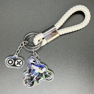 适用于春风xo狒狒摩托造型钥匙扣钥匙链包包机车挂件汽车钥匙挂饰
