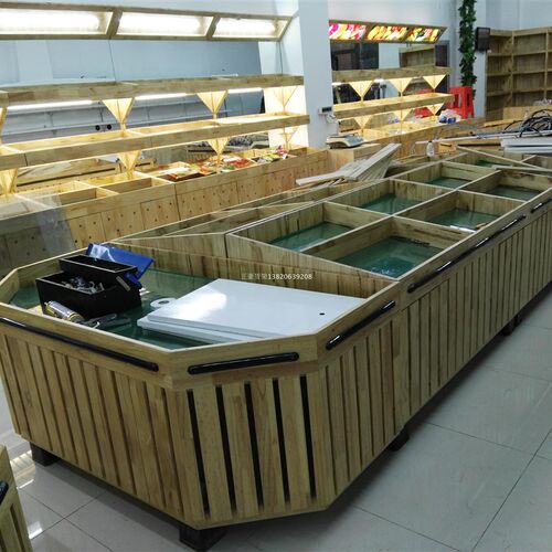 水果货架木质超市水果堆头货架糖果干果单层实木平台中岛展示柜