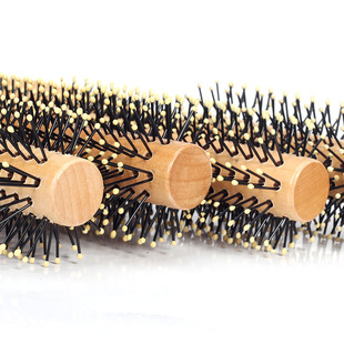 圆梳子滚梳卷发梳子内扣吹直发排骨梳发廊理发店美发男士圆筒卷梳