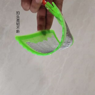 苍蝇拍长柄家用大号竹柄拍钢网拍不烂不碎蚊子拍结实耐用手动驱蚊