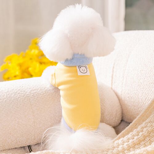 宠物狗狗打底衫秋冬款带围巾衣服比熊小型犬宠物秋季保暖泰迪博美