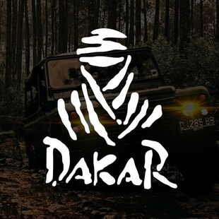 汽车贴纸 达喀尔拉力赛LOGO个性改装油箱盖机盖车门车贴拉花包邮
