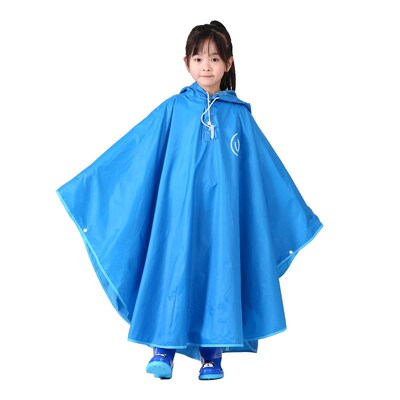 斗篷儿童雨衣4岁幼儿园女童男童连体防水雨披8岁学生可背书包雨衣