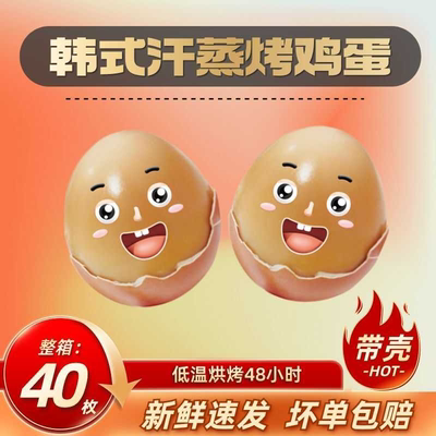韩式汗蒸烤鸡蛋高蛋白早餐搭档真空包装开袋即食五香味烤卤蛋新鲜