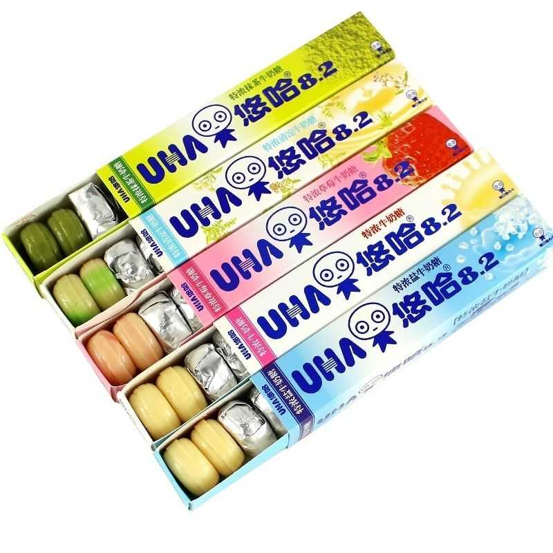 【现货】奶糖40g味觉糖特浓牛奶糖抹茶味草莓味情人节糖