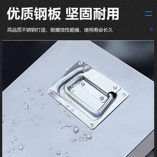 不銹鋼安全井蓋廠家直發(fā)不銹鋼帶鎖市政建材方形圓形檢查井高承重