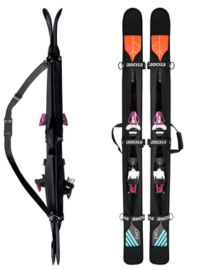 双板饺子皮便携弹力单肩背带保护板套防划防锈滑雪板包分体保护套