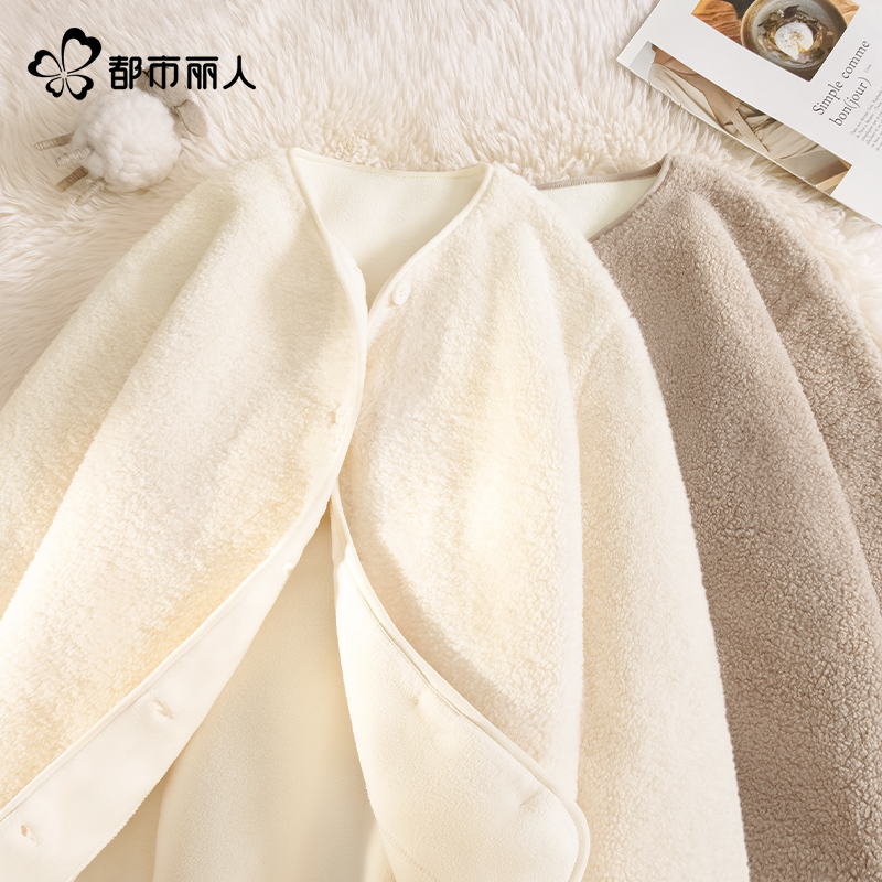 都市丽人摇粒绒外套女秋2025新款