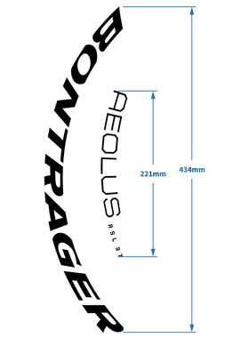 公路自行车轮组贴纸Bontrager Aeolus RSL 37 TLR碳钎维车圈装饰