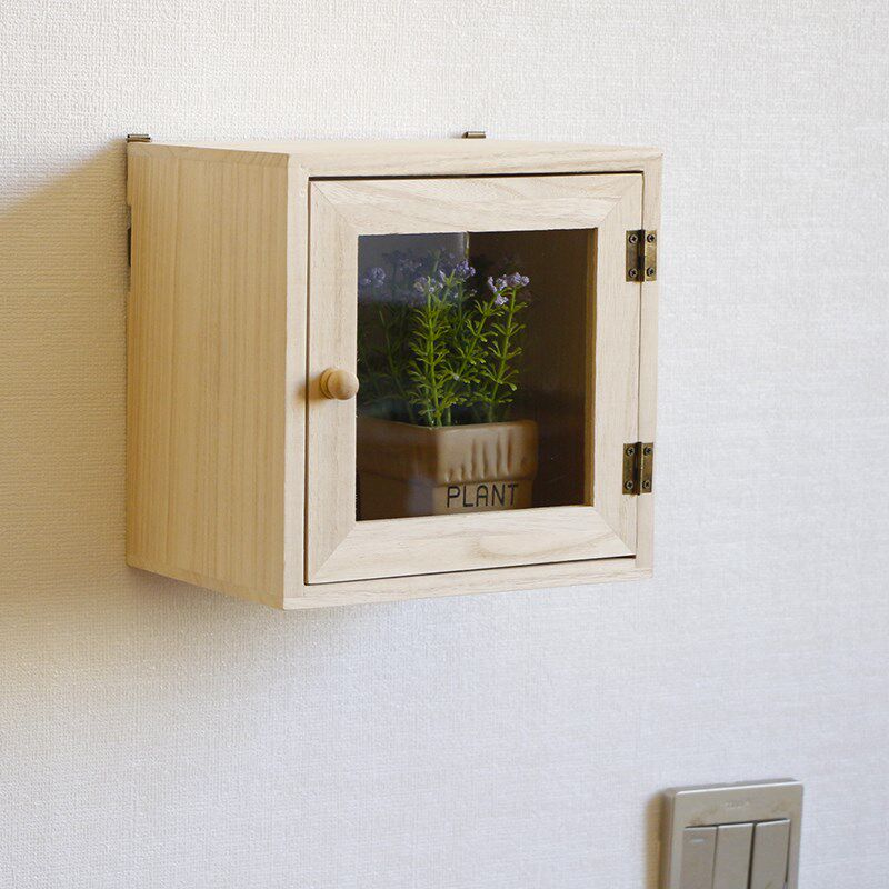 壁挂式免打孔墙上实木收纳盒置物架开关插座线装饰遮挡箱凸起遮丑