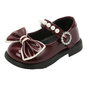 春秋季女宝宝周岁鞋子1一2岁红色小童公主单鞋防滑软底婴儿学步鞋