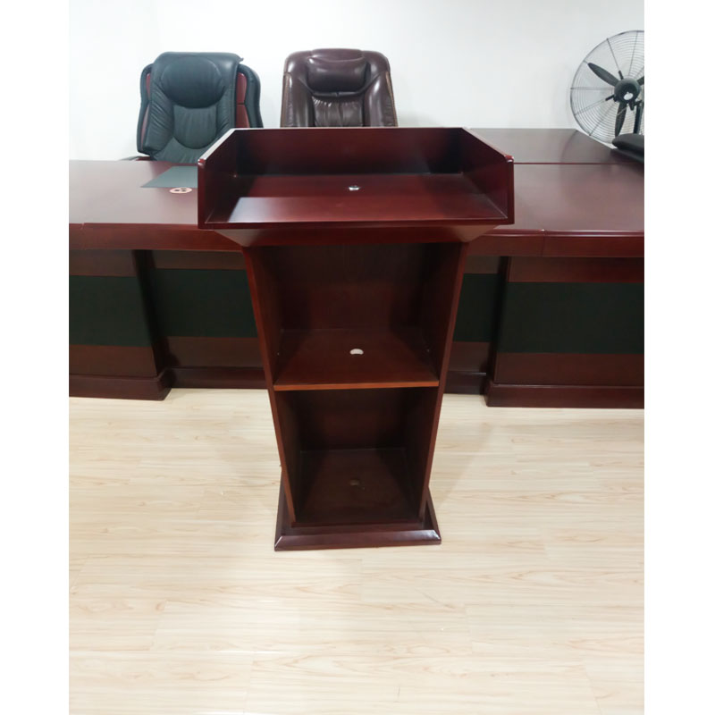 站立式油漆演讲台宣誓台教师发言台迎宾接待台领导讲台桌