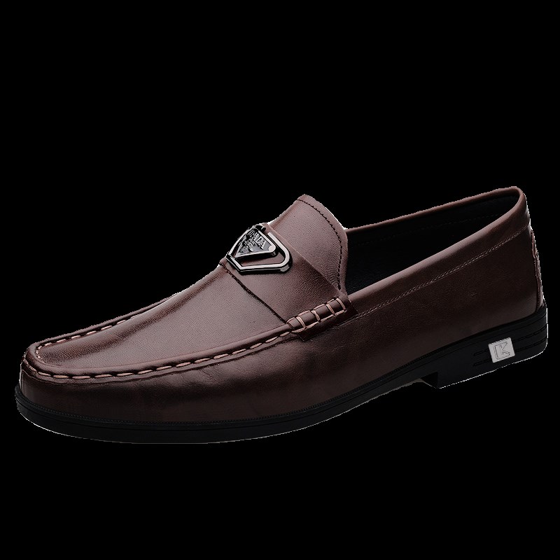 37码男鞋春夏小码休闲皮鞋36码男士一脚蹬豆豆鞋男款38驾车鞋