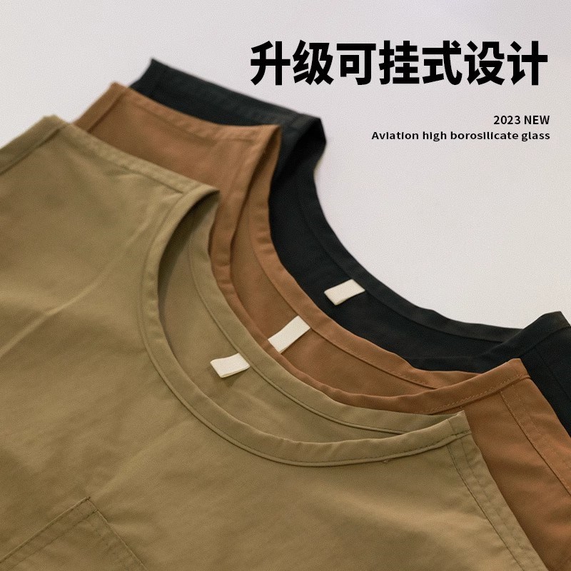 【下单立减50】厨房马甲式围裙咖啡师餐饮专用高级感防水工作服