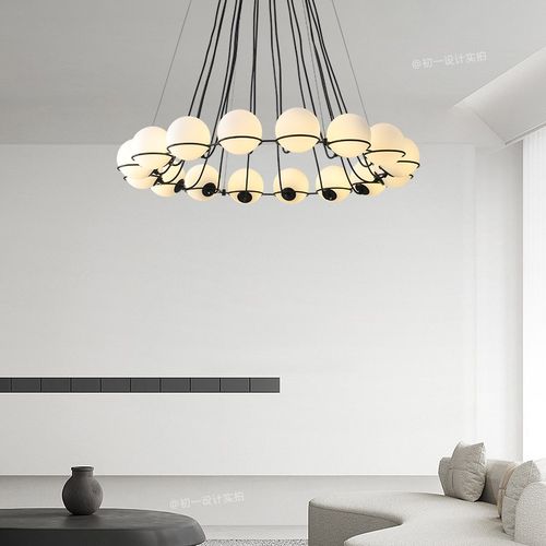 CHUYI 客厅吊灯别墅复式楼楼梯餐厅现代简约玻璃球入户花园魔豆灯