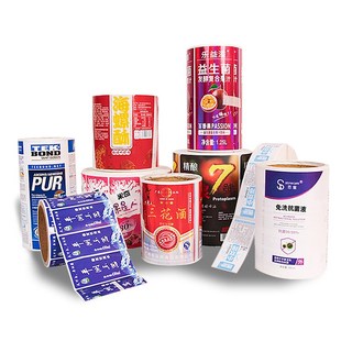 卷筒不干胶制作透明卷装 瓶贴封口贴食商标卷标产哑银标签印刷