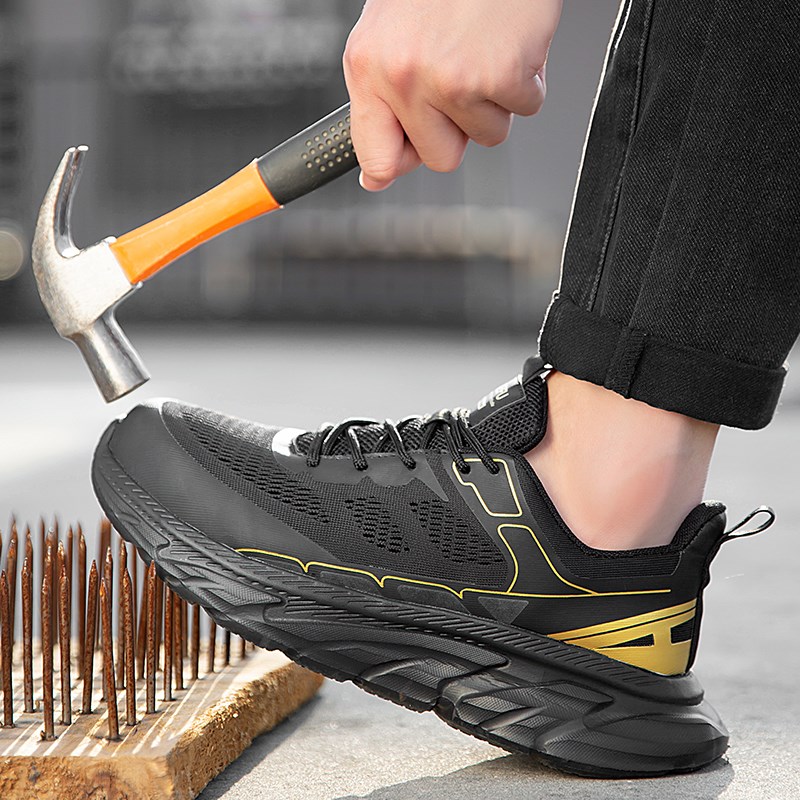 杰孚劳保鞋男款夏季透气轻便防砸防刺穿钢包头建筑工地安全工作鞋