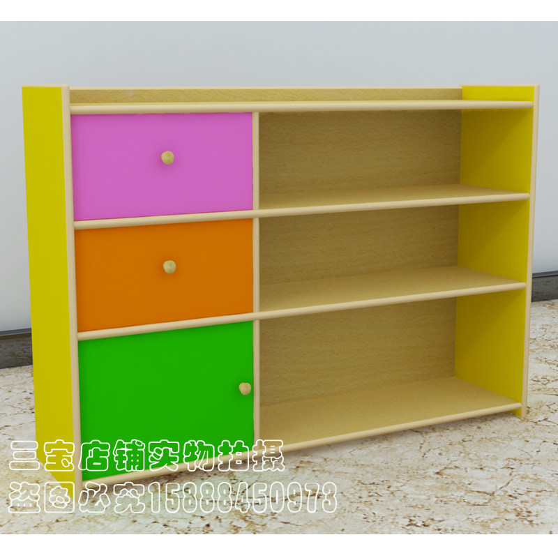 幼儿园儿童玩具收纳架 玩t具架 玩具箱收纳箱杂物柜儿童玩具架带