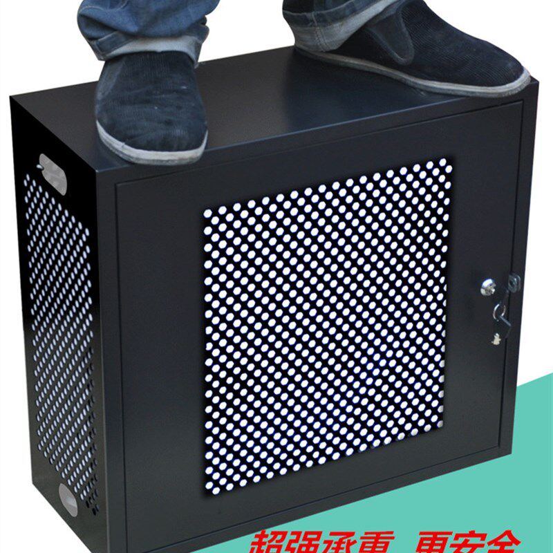 小电脑主机保密机箱PC安全机箱禁用USB数据保护箱 侧开门双锁2019