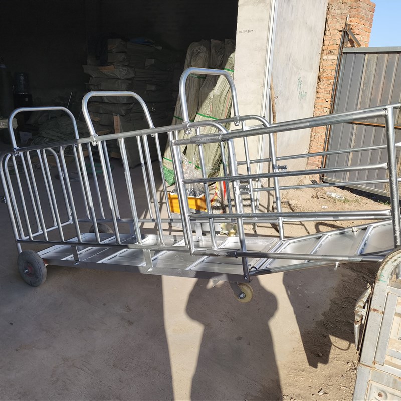 抓猪笼子装车卖猪用笼子上车装猪称重铁猪笼多功能装车转运猪栏笼