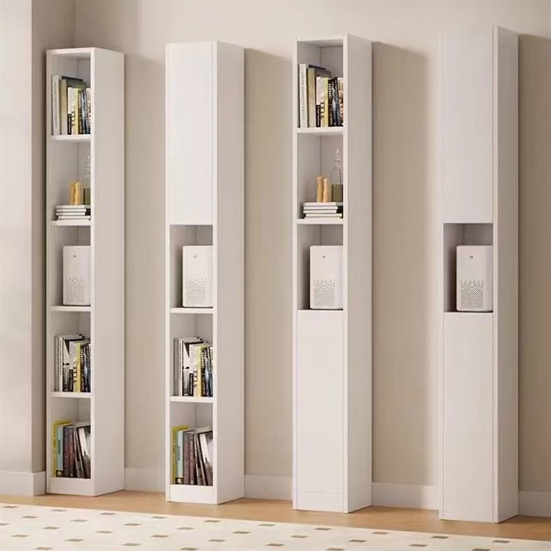 夹缝书柜小书架落地窄缝转角缝隙角落墙角收纳柜储物置物立柜超窄