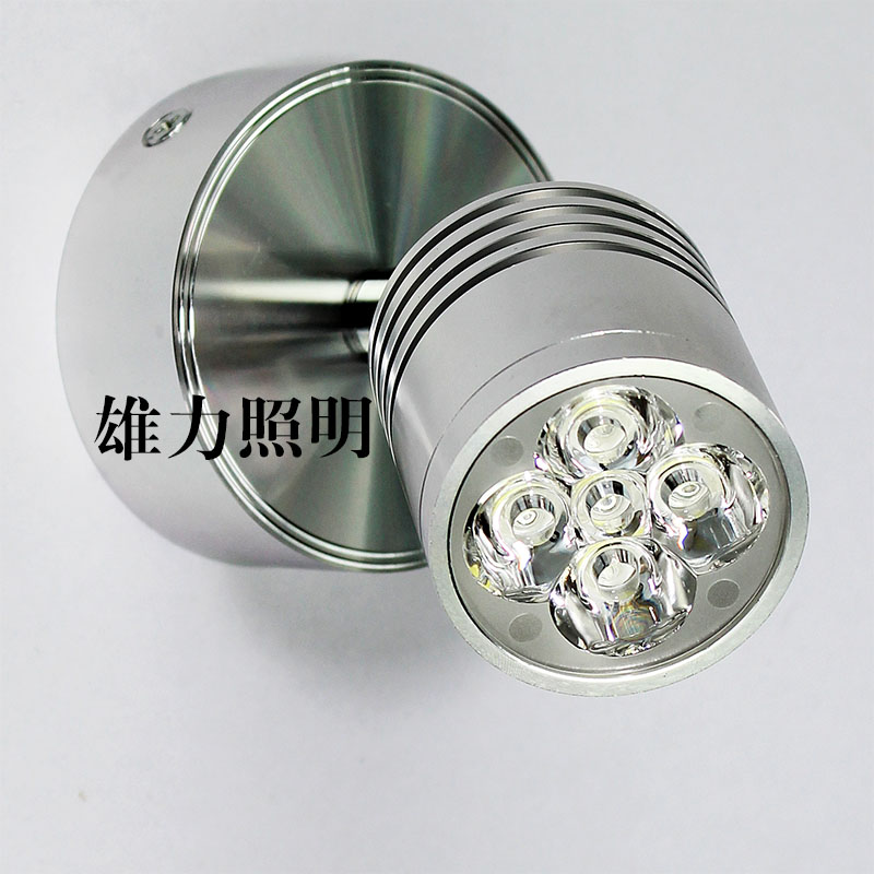 led射灯5w背景墙灯o镜前灯 明装射灯床头灯壁灯过道吸顶吊顶射灯3