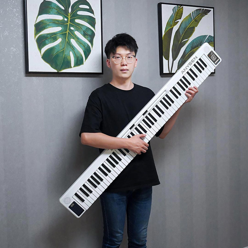 钢琴键盘便携式手卷折叠拼接琴8z8键初学者家用学生便携大学生专