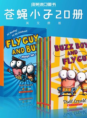 英文原版Hi Fly Guy 苍蝇小子20册 可点读 Scholastic全彩英语初级章节桥梁漫画书Fly Guy And Buzz 苍蝇小子分级读物flyguy