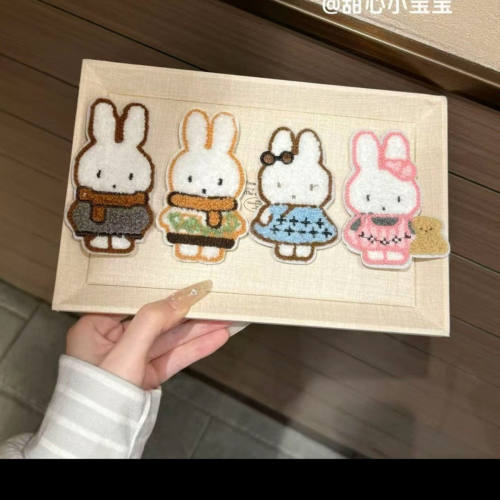 可爱小兔子后脑勺碎发固定刘海贴