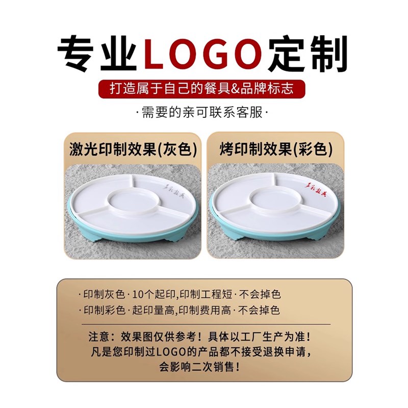 密胺餐具卤味拼盘分格餐盘卤菜卤鹅肉盘双格盘子餐厅饭店菜盘餐盘