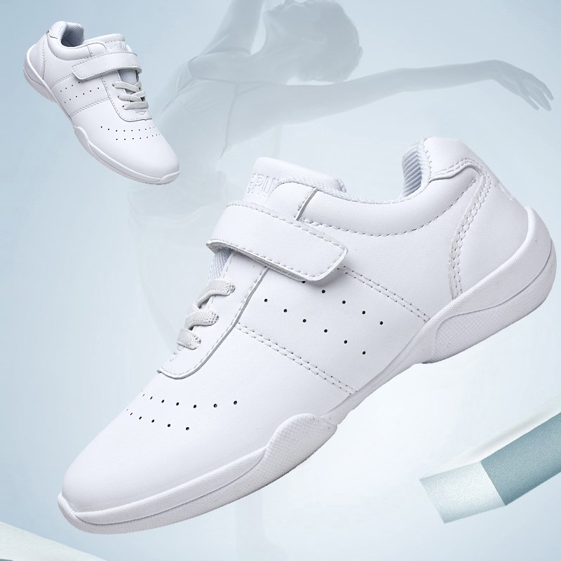 盈锐儿童健美操鞋子啦啦操鞋竞技健美比赛鞋训练鞋鞋白色舞鞋