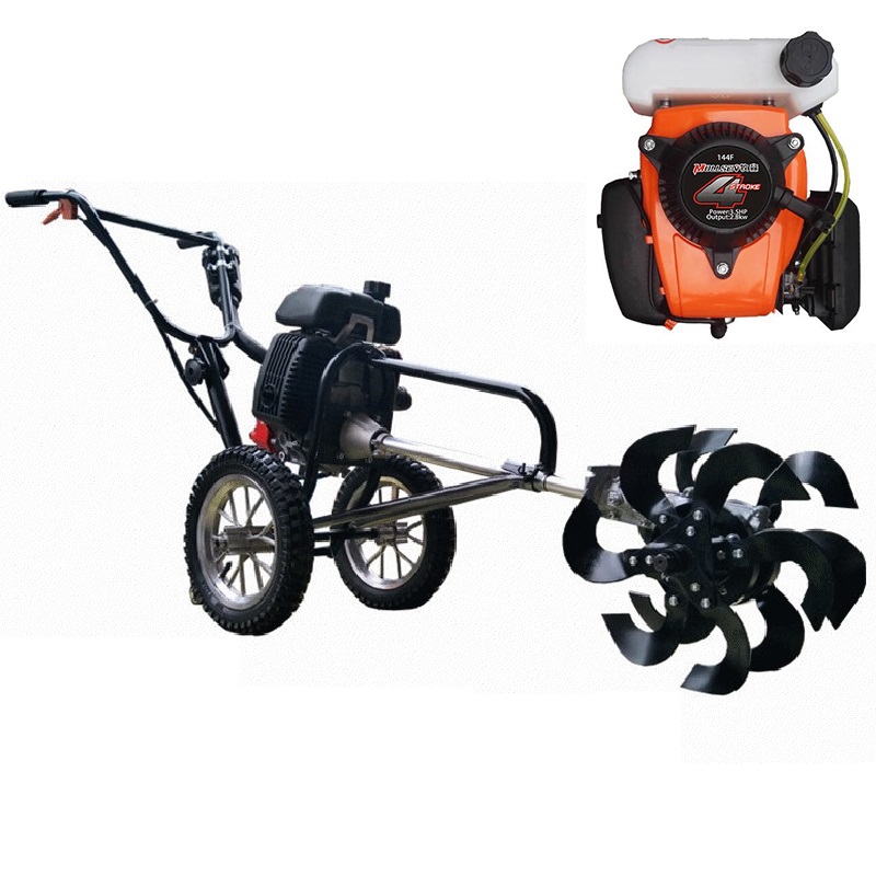 果园开沟机农用除草机微耕机旋耕机锄草松土机割草机开.荒耕地打