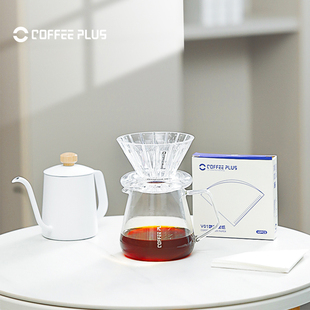 手冲咖啡壶套装咖啡滤杯分享壶加厚耐热咖啡萃取杯带刻度大容量