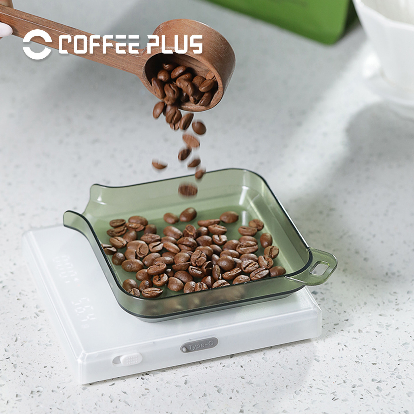 coffeeplus咖啡豆称盘咖啡称豆碟量杯量碗比赛专用展示挑豆称重盘